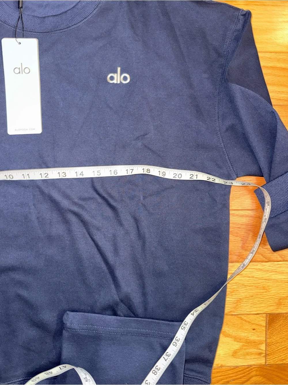 Size L Alo Navy Athletic Drawstring Pants